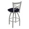 Holland Bar Stool Co 30" Swivel Bar Stool, Nickel Finish, Canter Twilight Seat 82030AN002 - alternate 3